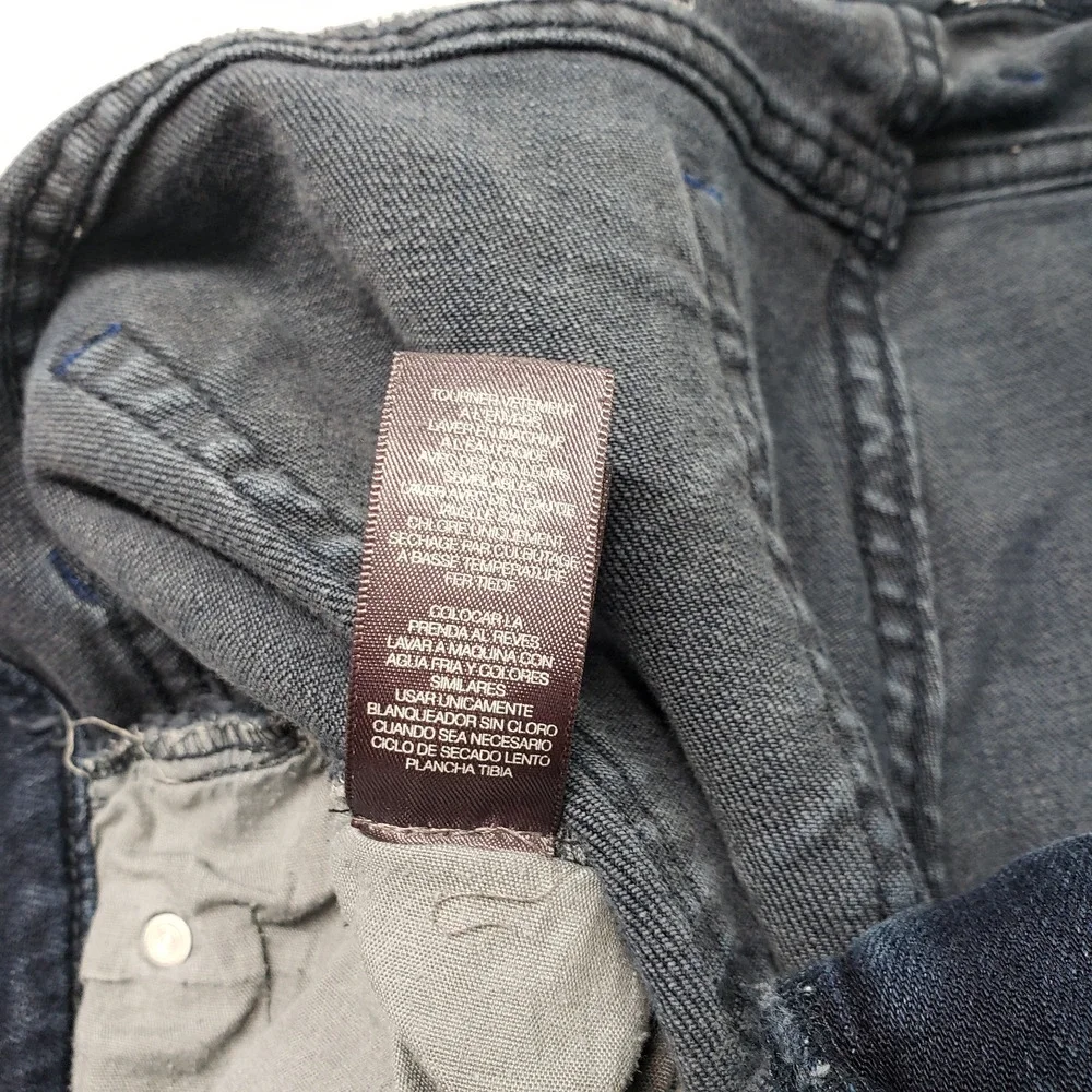 Kenneth Cole Reaction Jeans Mens 38x32 Blue Dark Wash Denim Boot Cut Casual